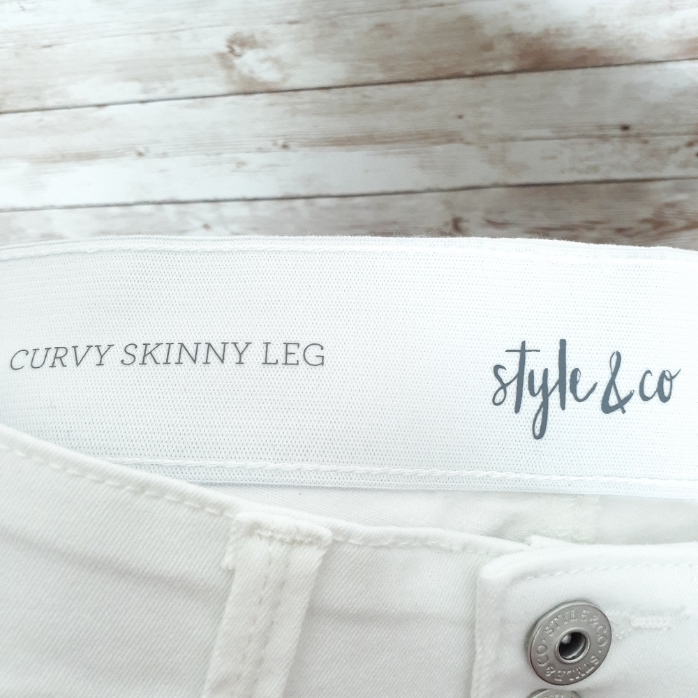 Style & Co Pants Sz 6 Curvy Skinny Leg 450 - Picture 5 of 8